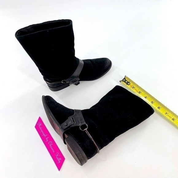 ATTIZZARE Black Suede Riding Boots Size 5.5 Black - Picture 12 of 15